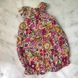 vera bradley baby • paisley floral romper 9-12m